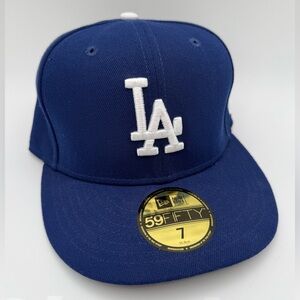 NEW Era 59FIFTY World Series Champs LA Dodgers Blue/White Fitted Hat Size 7